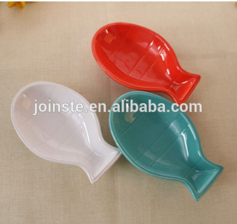 Customlittle fish shape ceramic plate snack plate for restaurant