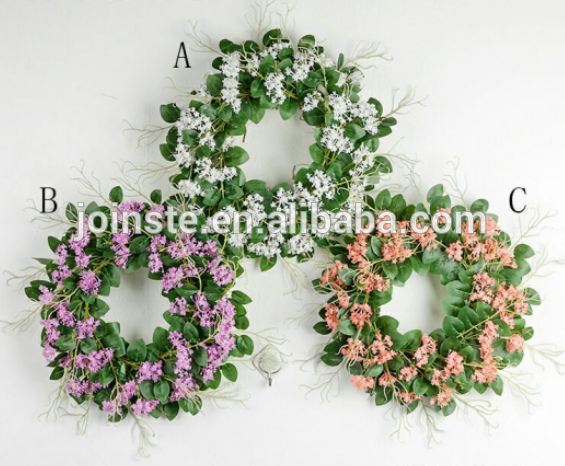 Artificial flower garland for spring