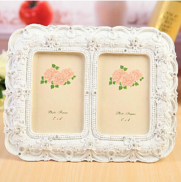 New classical wedding resin photo frame for sale  double picture frame