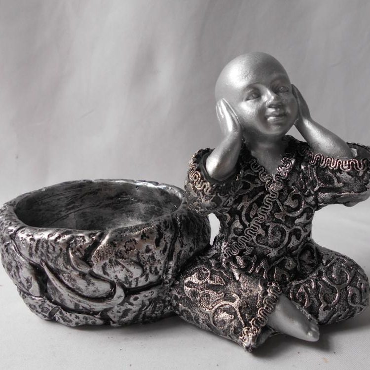 Ceramic Monk No Evil Hear/Speak/See Figurine Assortment/Cute Little Monk Teapet
