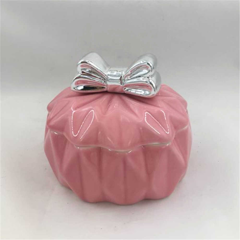 Ceramic   pink  ring box wedding jewelry ring box   wholesale