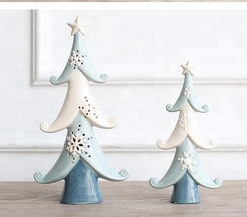 Ceramic christmas cedar tree decorations christmas gift