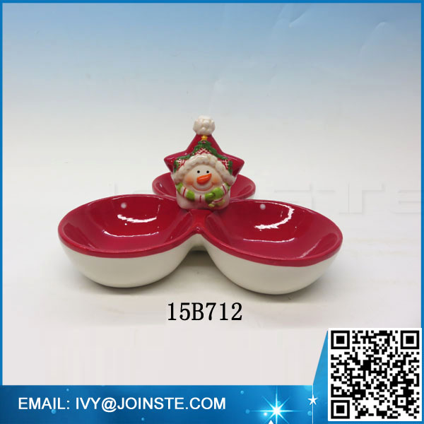 Ceramic plate and dishes Christmas Santa dinner plates dishes