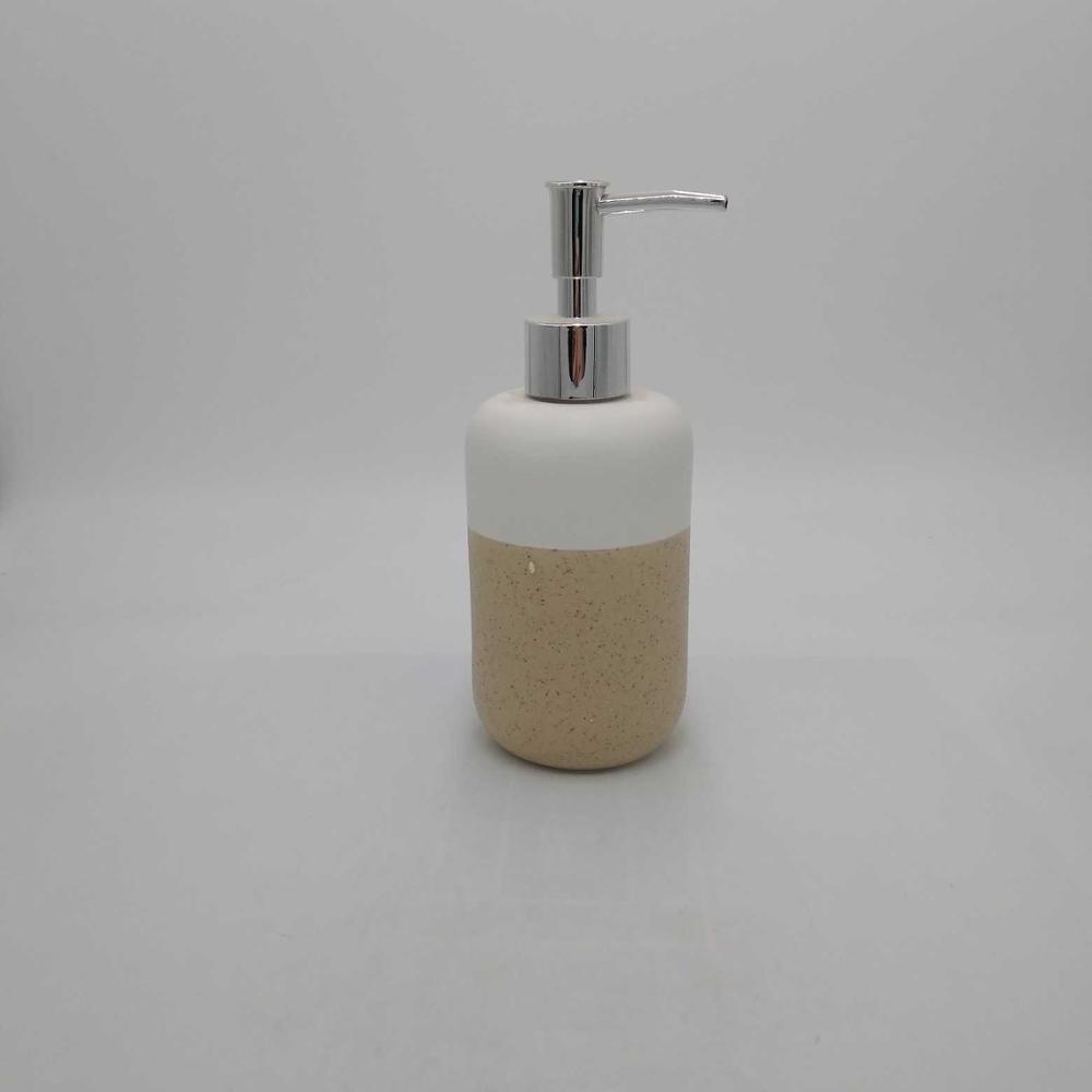 Soap Dispenser, Refillable Ceramics Lotion Dispenser for Kitchen,Bathroom (White)