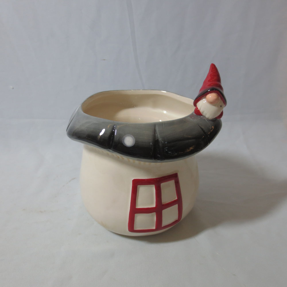 Mushroom Gnome Dwarf Candlestick holder Plant Candle Holder Porcelain Decorative Candle holder