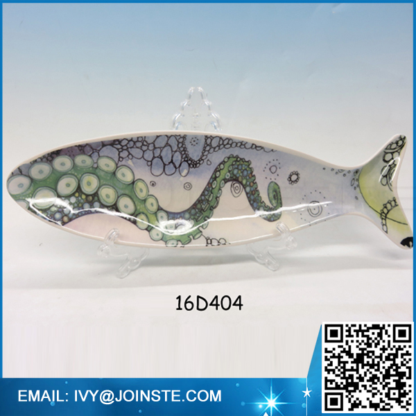 Ceramic novelty fish design dinner plates