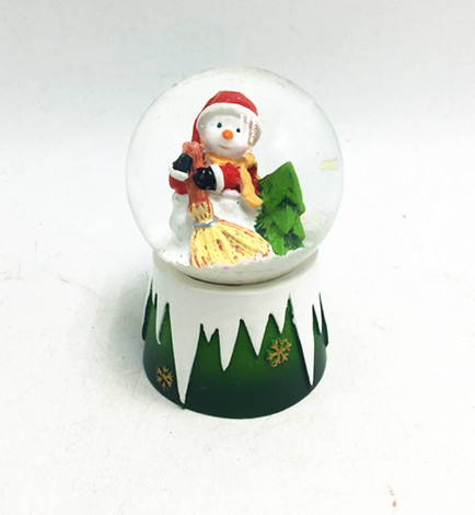 Christmas snowman snowglobes ,souvenir glitter balls