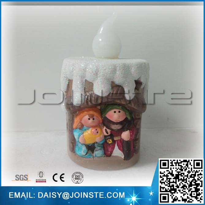 Nativity wax candle led wholesale craft