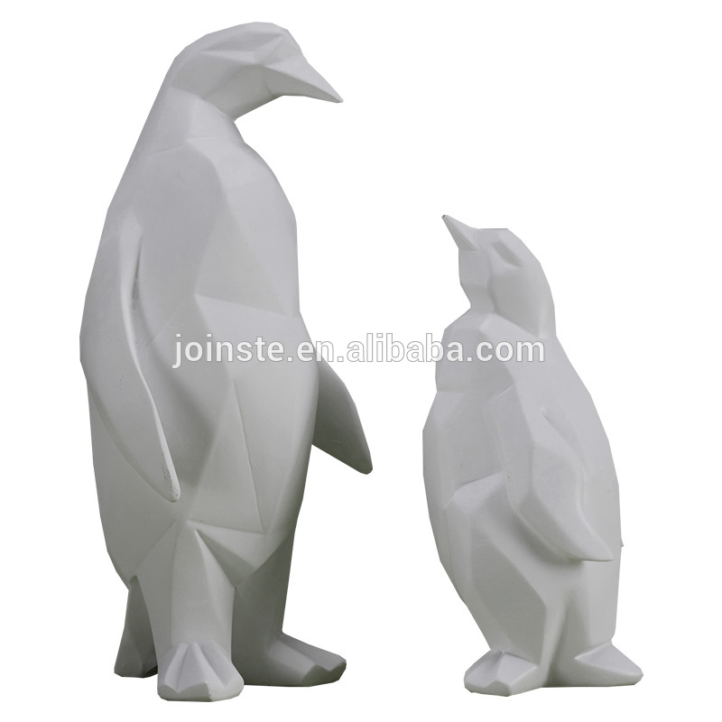 Geometric penguin decoration,cartoon penguin figurine,polyresin penguin decoration