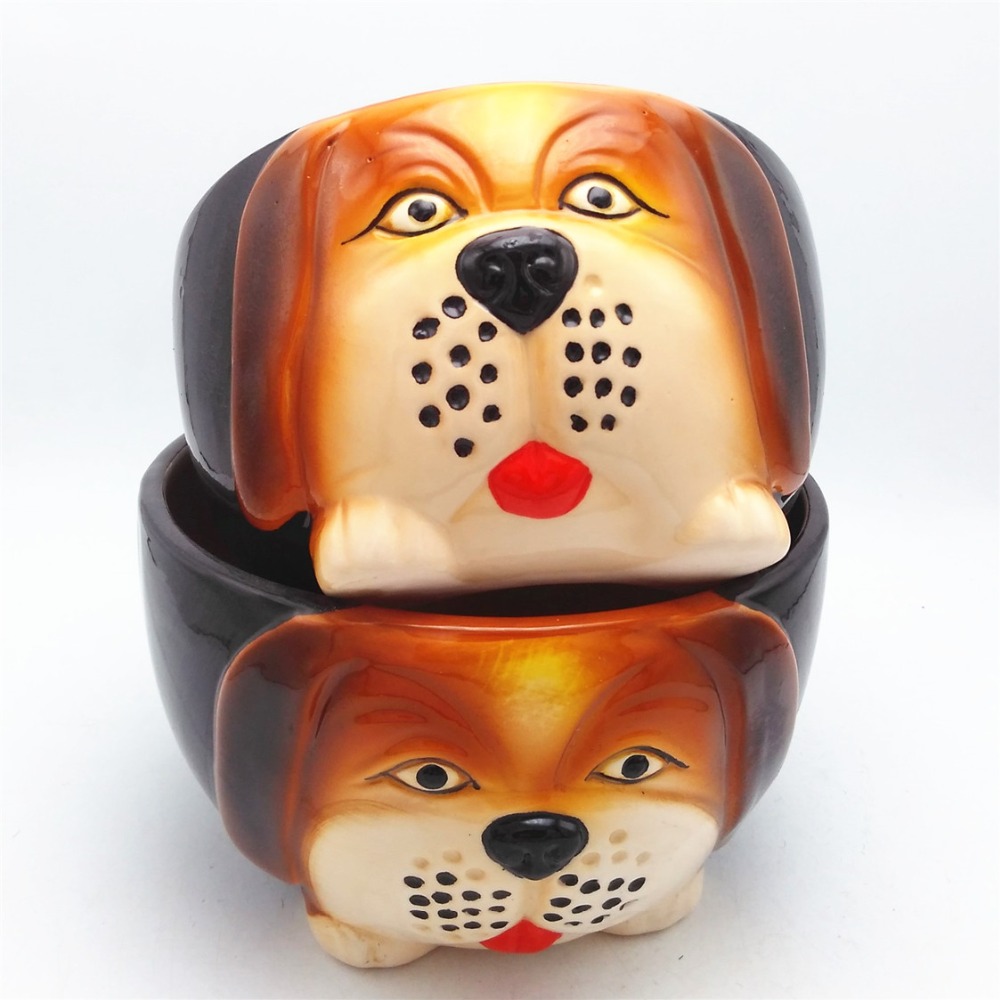 ceramic personalized dog face kitchen bowl wholesale