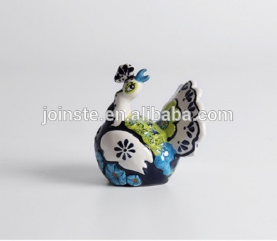 Customized peacock ceramic salt and pepper shaker spice shaker home decoration