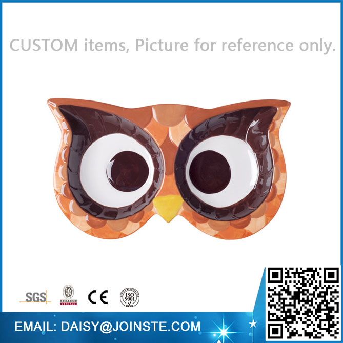 custom snack bowl,ceramic owl bowl,korean ceramic bowl