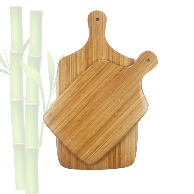 Bamboo Cutting Board Set Chopping Board with Handle Thick Bamboo Wood Cutting Board (Handle 3pcs)