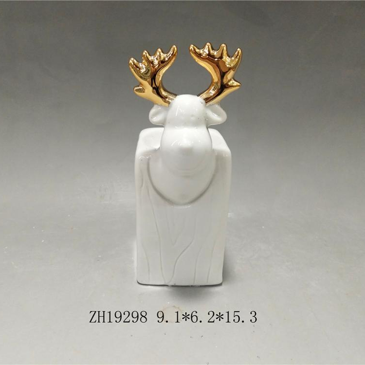 Christmas ornament animal shaped ceramic candle holder for christmas decoration