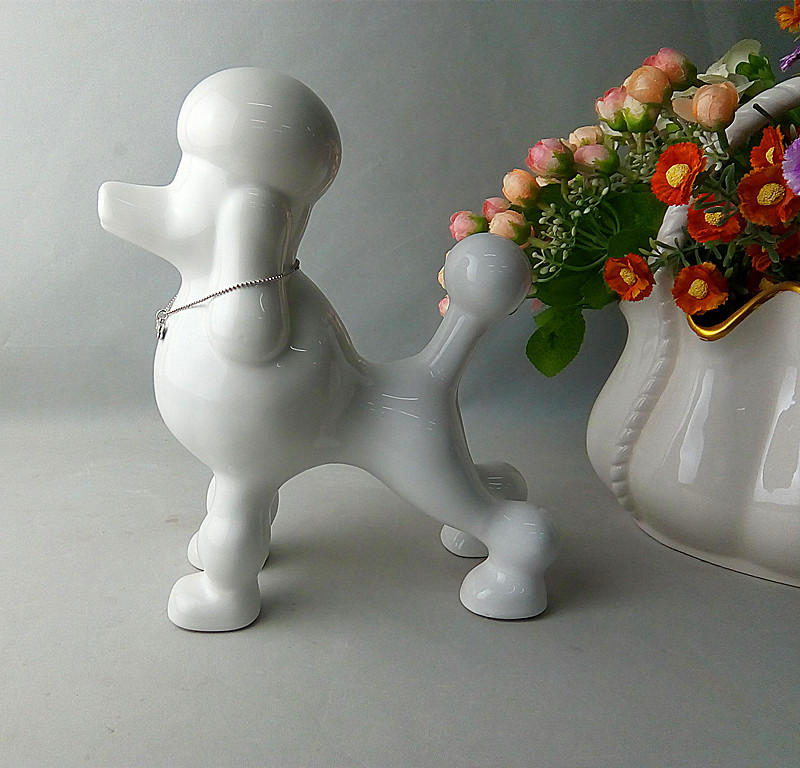 Poodle Shape Ceramic Piggy Bank, Coin bank, Money box