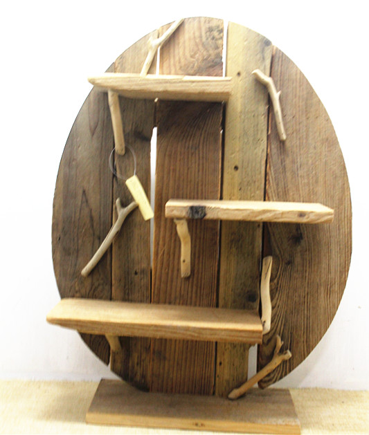 Shabby wooden egg shaped racks ,displayed wooden table racks for living room