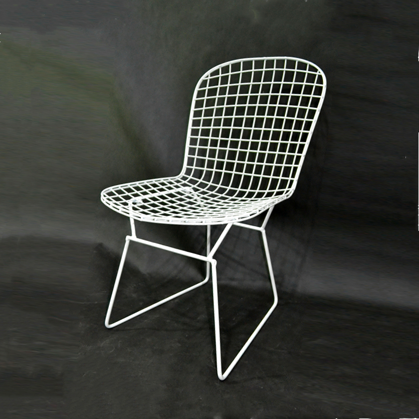 Creative Design  white Frame dining restaurant coffee Metal Wire Chair