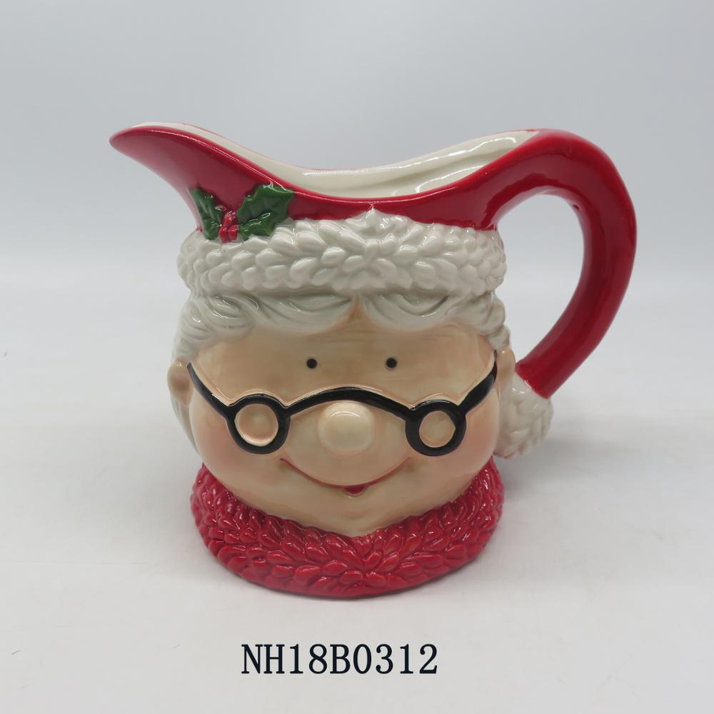 2019 Santa New Design Sugar Jar and Creamer Set