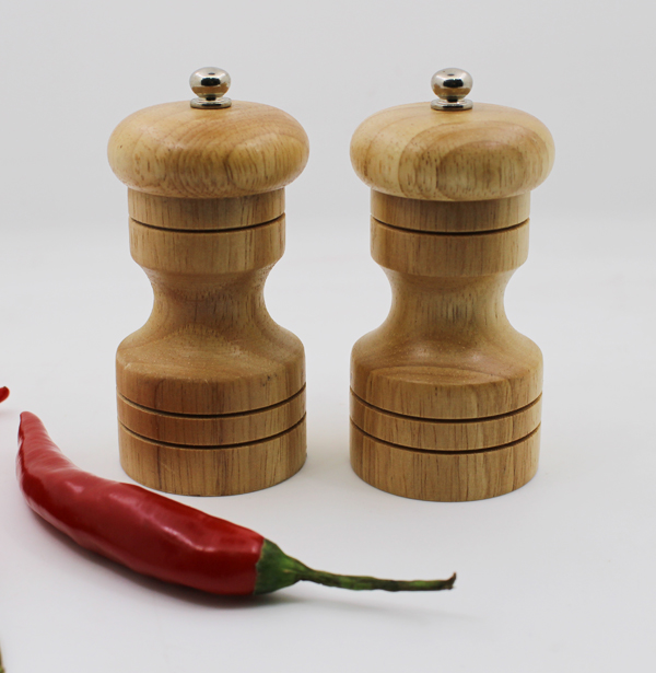 Bamboo Salt And Pepper Mill Set 4" Inch