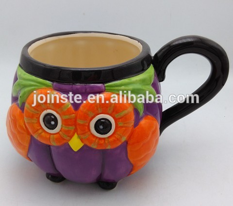 Customized parrot ceramic coffee mug
