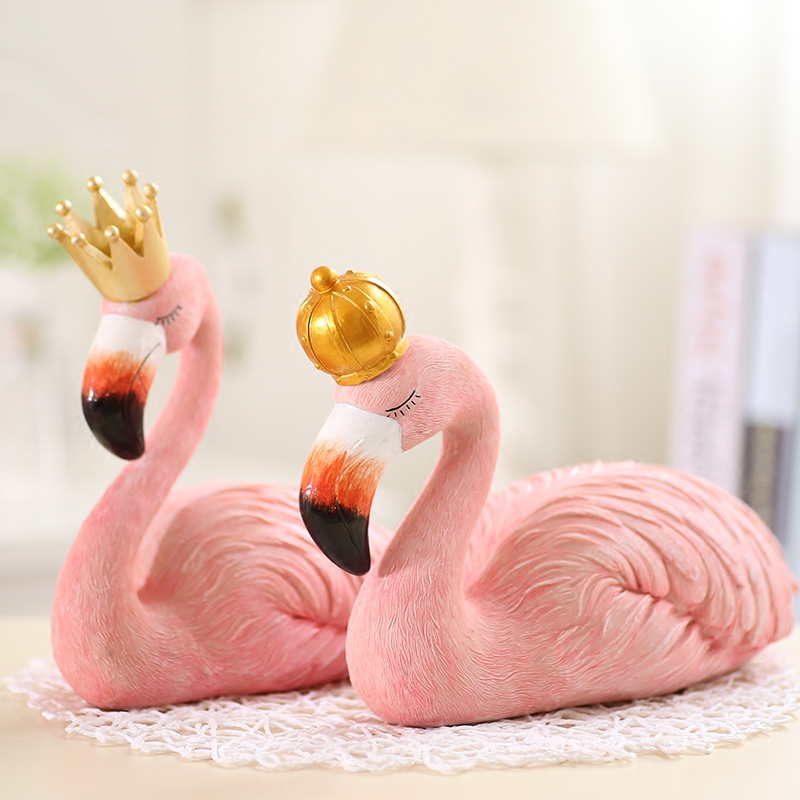 King and queen Flagmingo decor,european modern home decoration,Pink Flamingo Home Decors