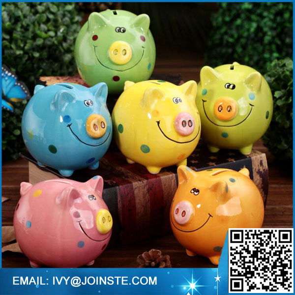 Animal shaped piggy bank ceramic money collection box money bank