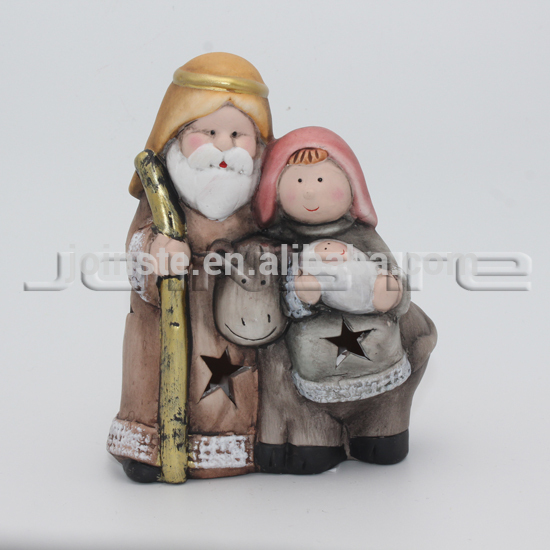 custom virgin mary and baby jesus bust statues nativity set for sale