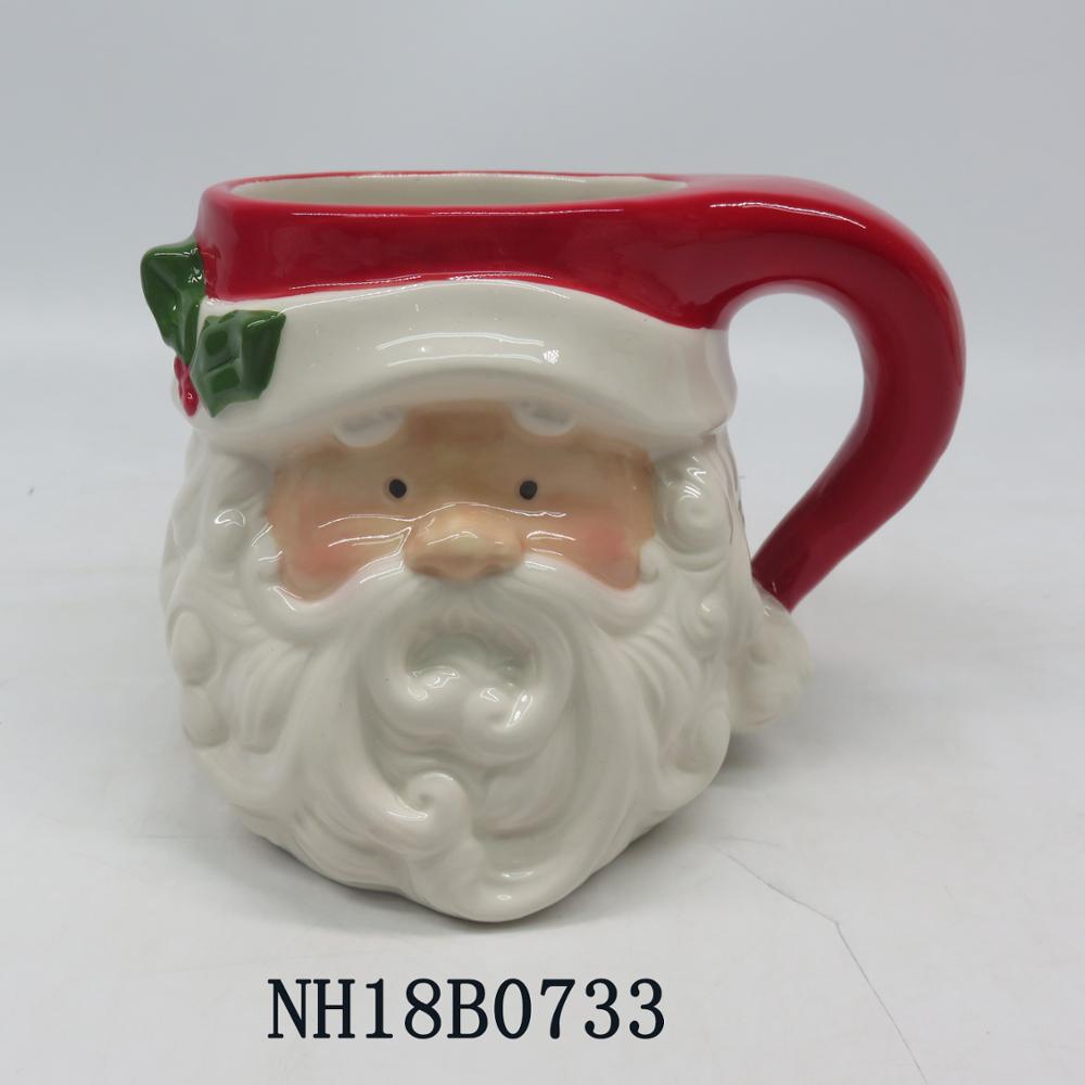 2019 Santa ceramic cups for home decoration