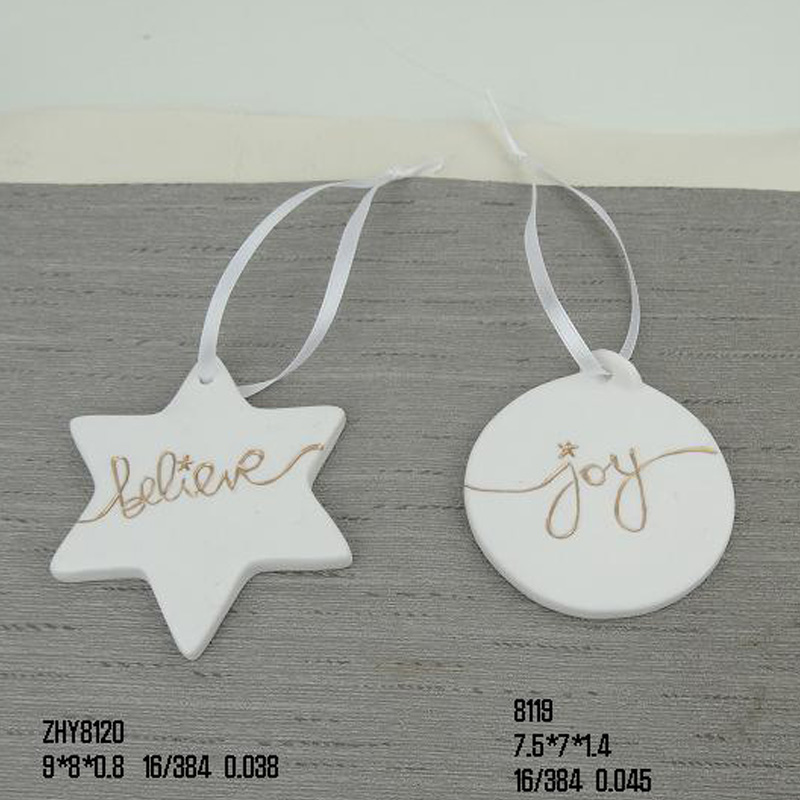 Believe and Joy Christmas ornaments,Star ornaments,round christmas ornament