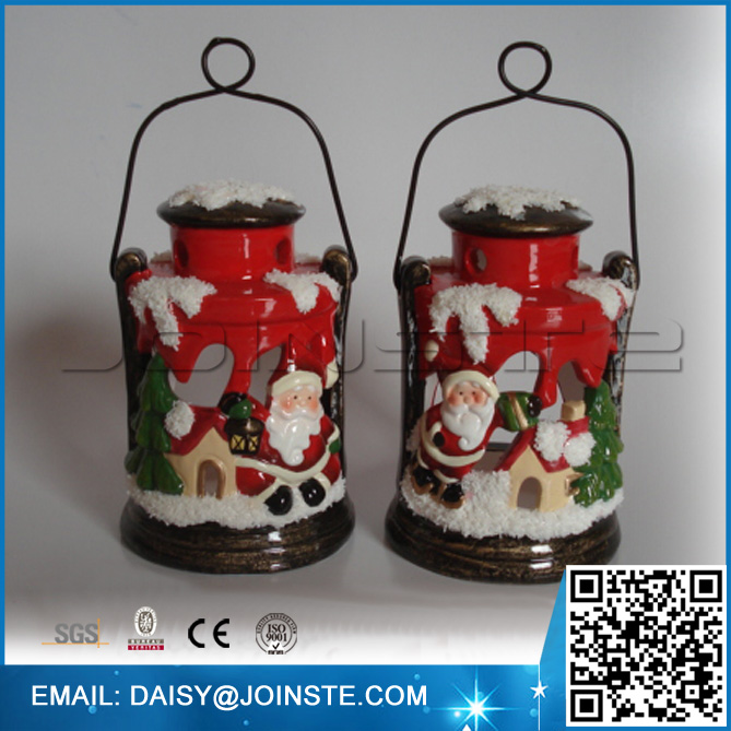 TC8071-08770-771 Ceramic Lantern Chinese Christmas ornaments
