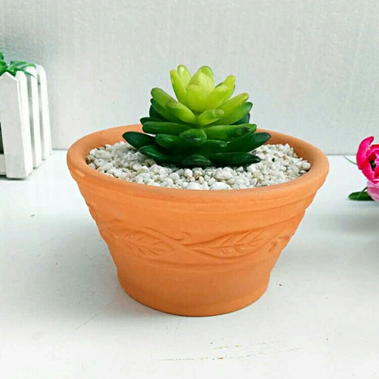 arge Terracotta Pot Clay Pots 5'' Clay Ceramic Pottery Planter Cactus Flower Pots Succulent Pot Drainage Hole- Great for Plants