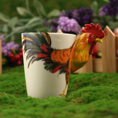 Custom 3D Rooster Mug,Rooster Coffee Cups,Ceramic Rooster Mugs