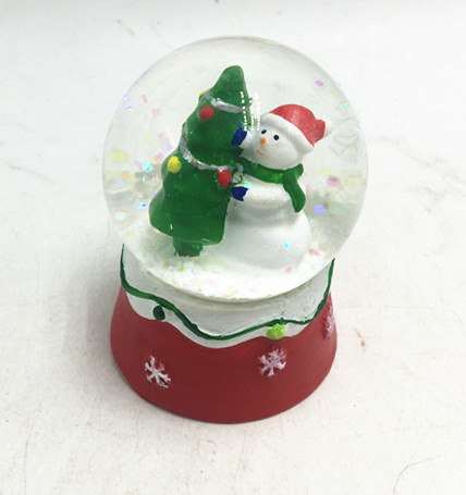 Christmas snowman snowglobes christmas figurine decorations