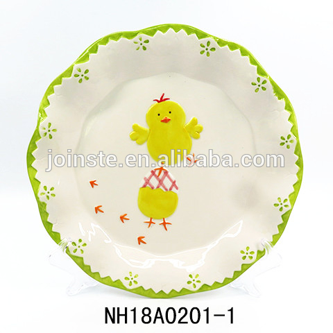 Easter Deviled Egg Plate with chicks