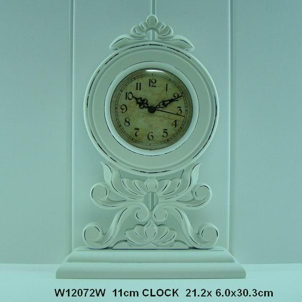 Elegant Wood Quartz Hourly Chime Desk Table Clock for Decoration