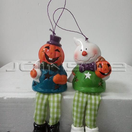Halloween props ceramic hanging decoration dolls