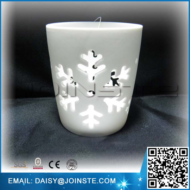 White Pottery unpainted christmas ornament