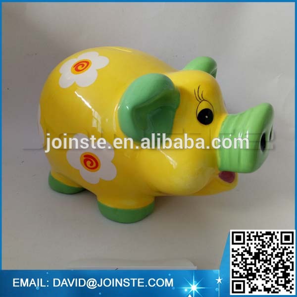 Ceramic Animal Led Piggy Bank Money
