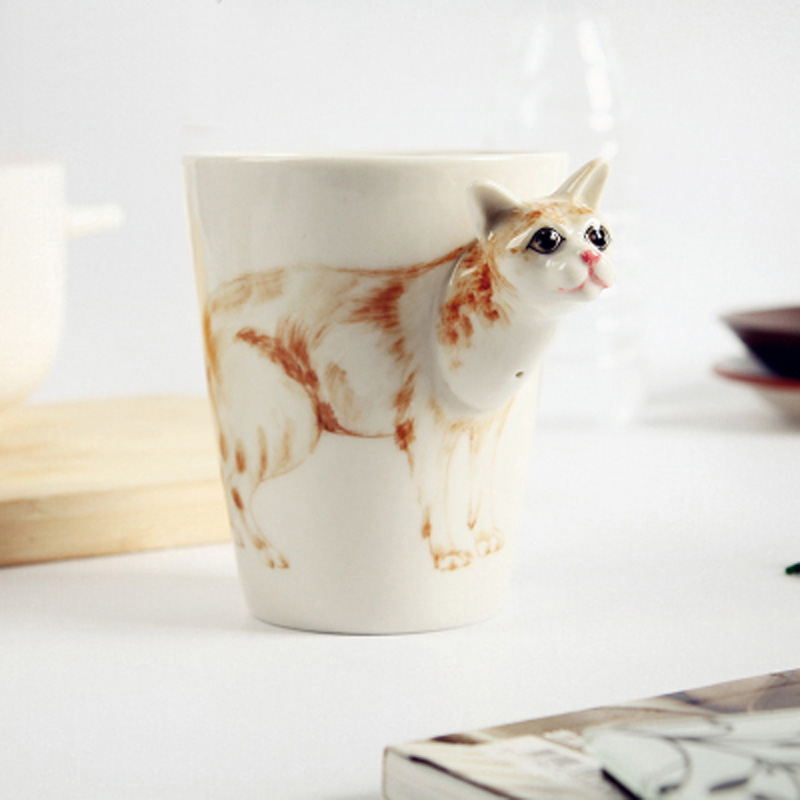 Custom 3D Burmese Mug,Burmese Coffee Cups,Ceramic Animal Shape Mugs