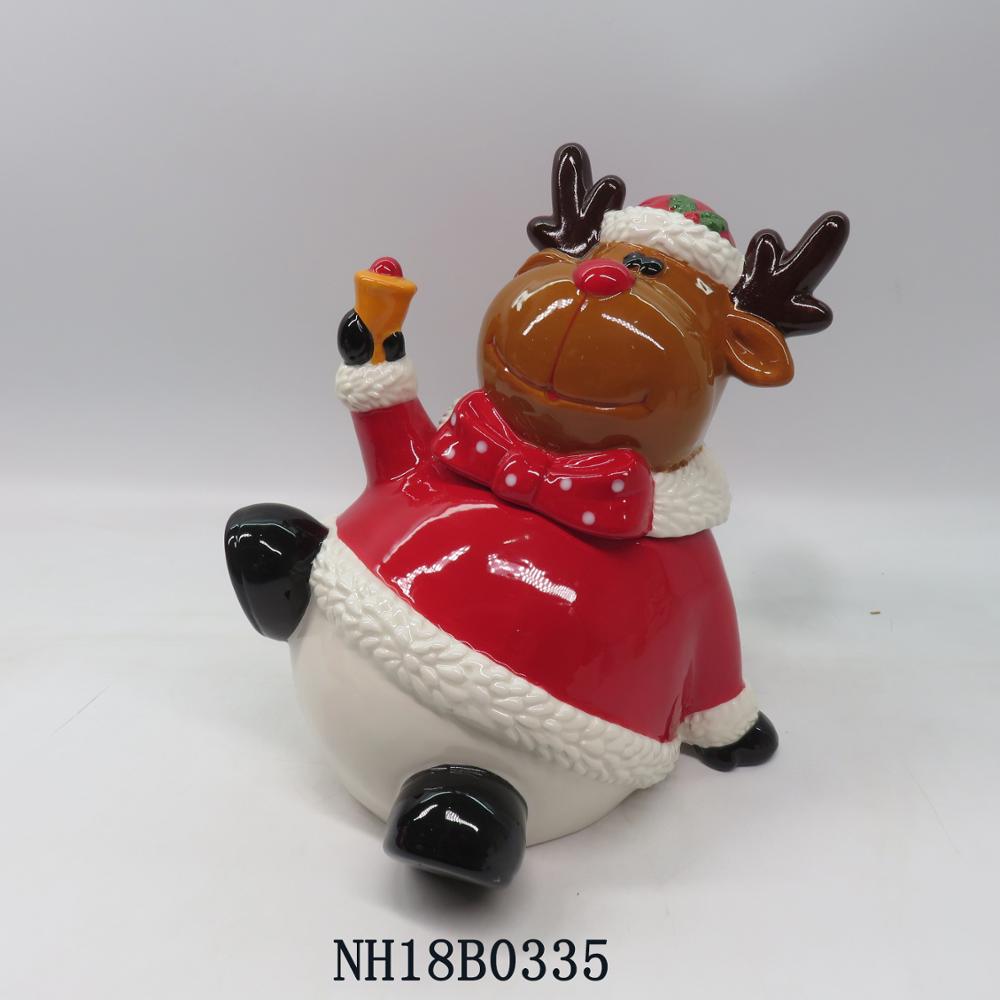 New product christmas ceramic reindeer jar, Ceramic Snowman Cookie Jar Personalized