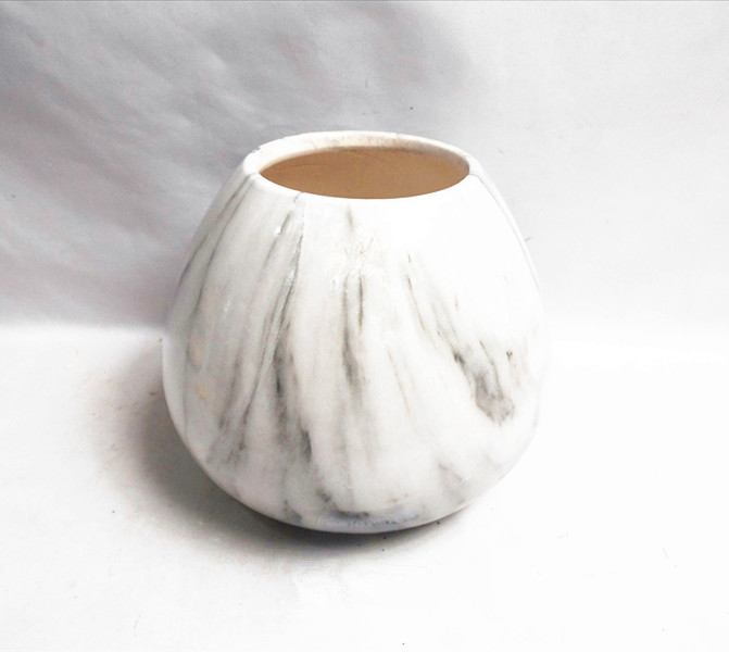 Ceramic marble jars ,marble flower vases