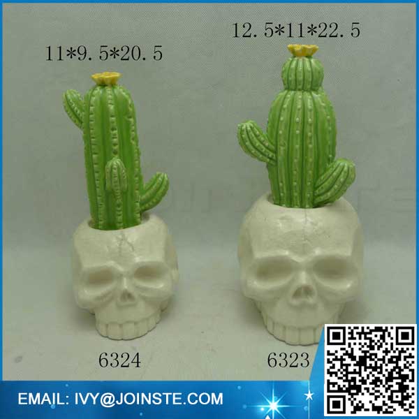 Green ceramic cactus plant decoration indoor decorate cactus ceramic