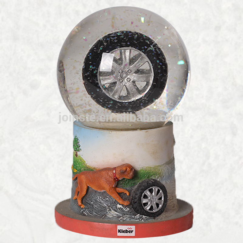 Custom Car Tyre snow globes 100mm