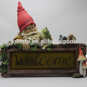 ብጁ ርካሽ ሙጫ የአትክልት gnome ጌጥ ትኩስ ሽያጭ