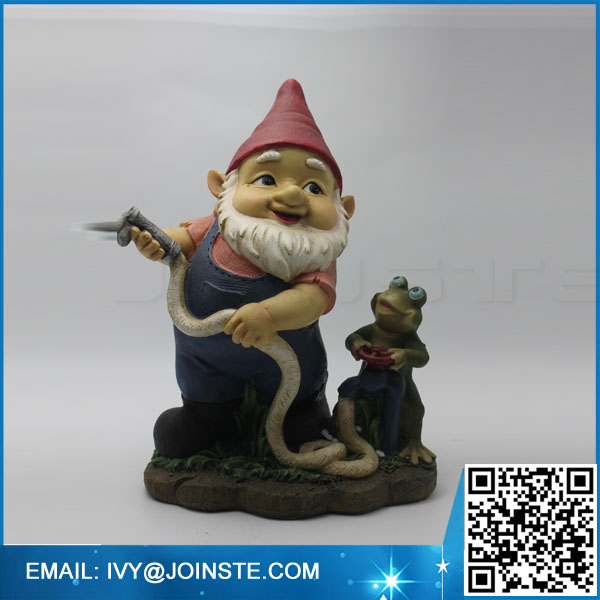 Miniature garden gnome resin decoration gardener gnome statue