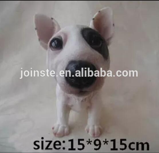 Sitting Bull Terrier statues,Puppy Dog Figures Series home ornaments,funny resin dog statues