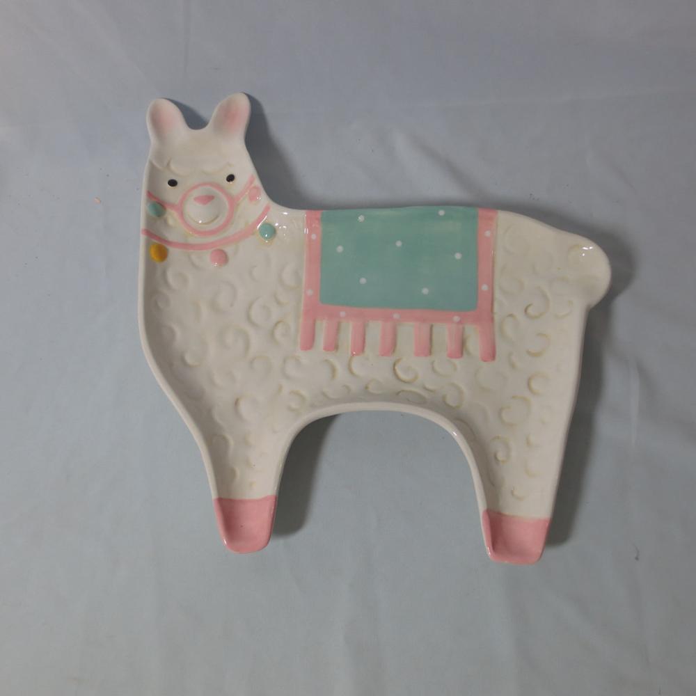 Stoneware Serving Dish, Llama Shape