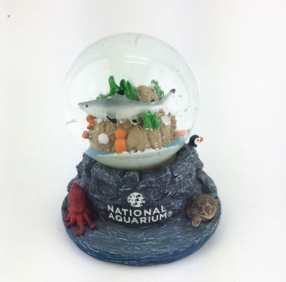Customized aquarium sea fish snow globes