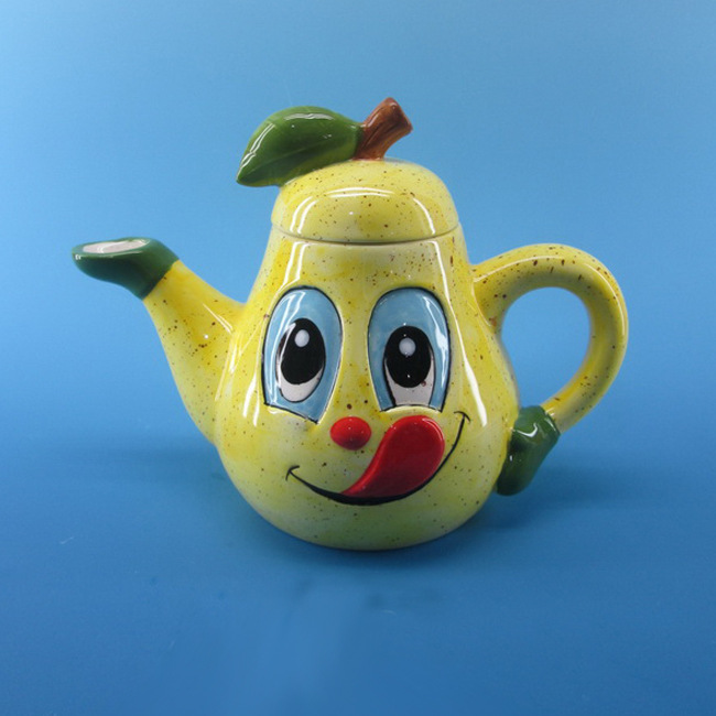 Custom Made Ceramic Tea pot set, Pear Shape Teapot