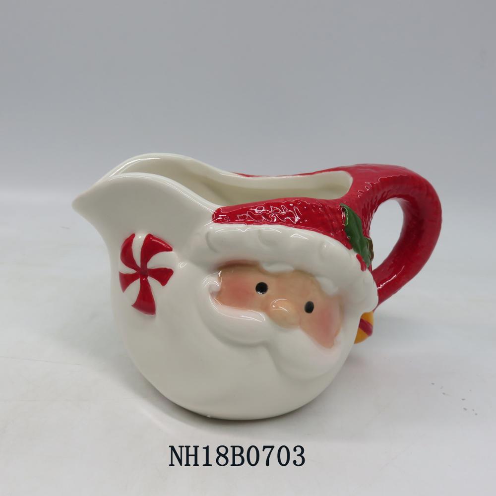 Santa New Design Sugar Jar and Milk Jar Set, ceramic colorful kitchen canister set